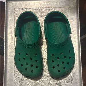 Kids Green Crocs Clogs size 11